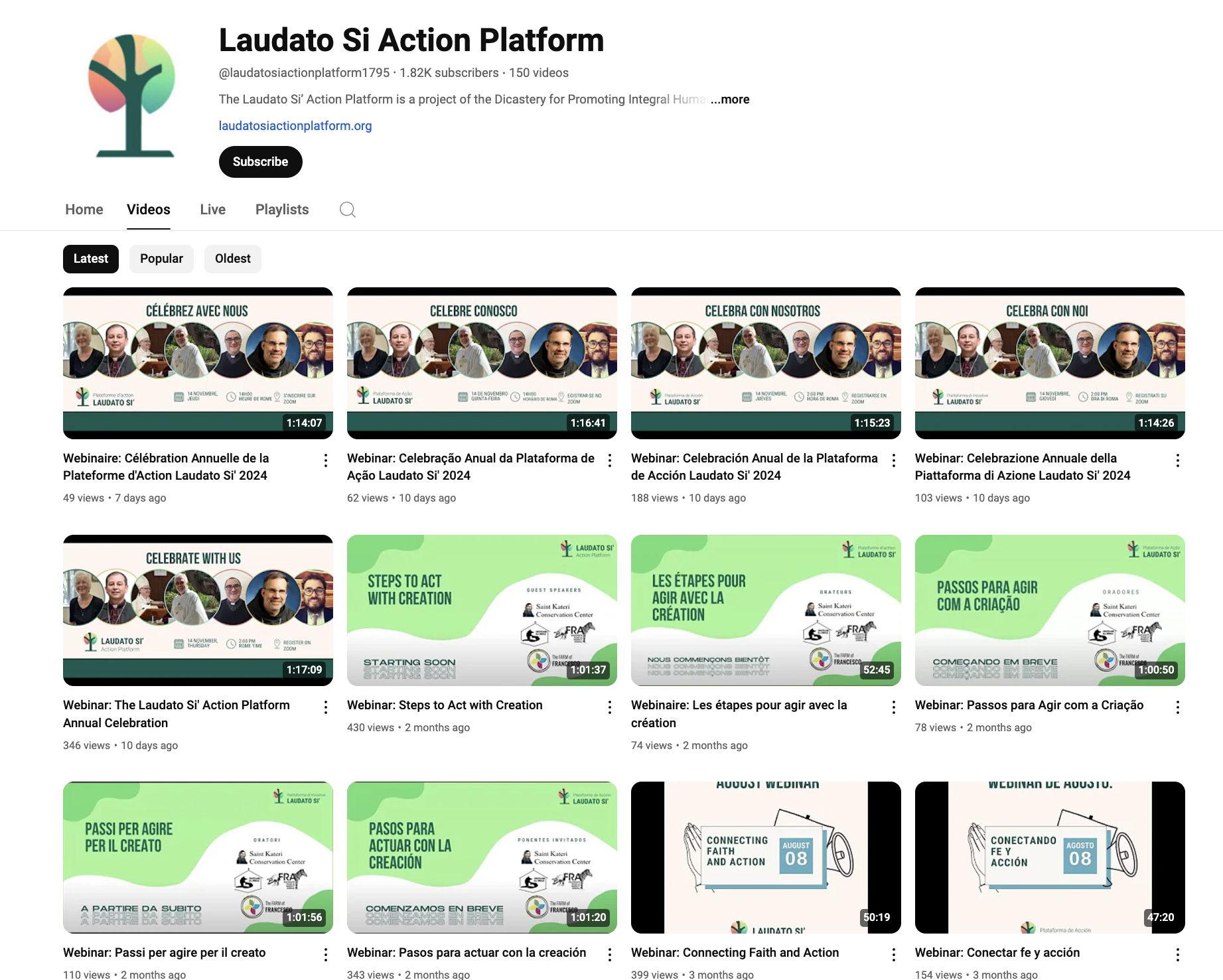 Los 5 aspectos más destacados de los seminarios web de la Plataforma de Acción Laudato Si’ en 2024