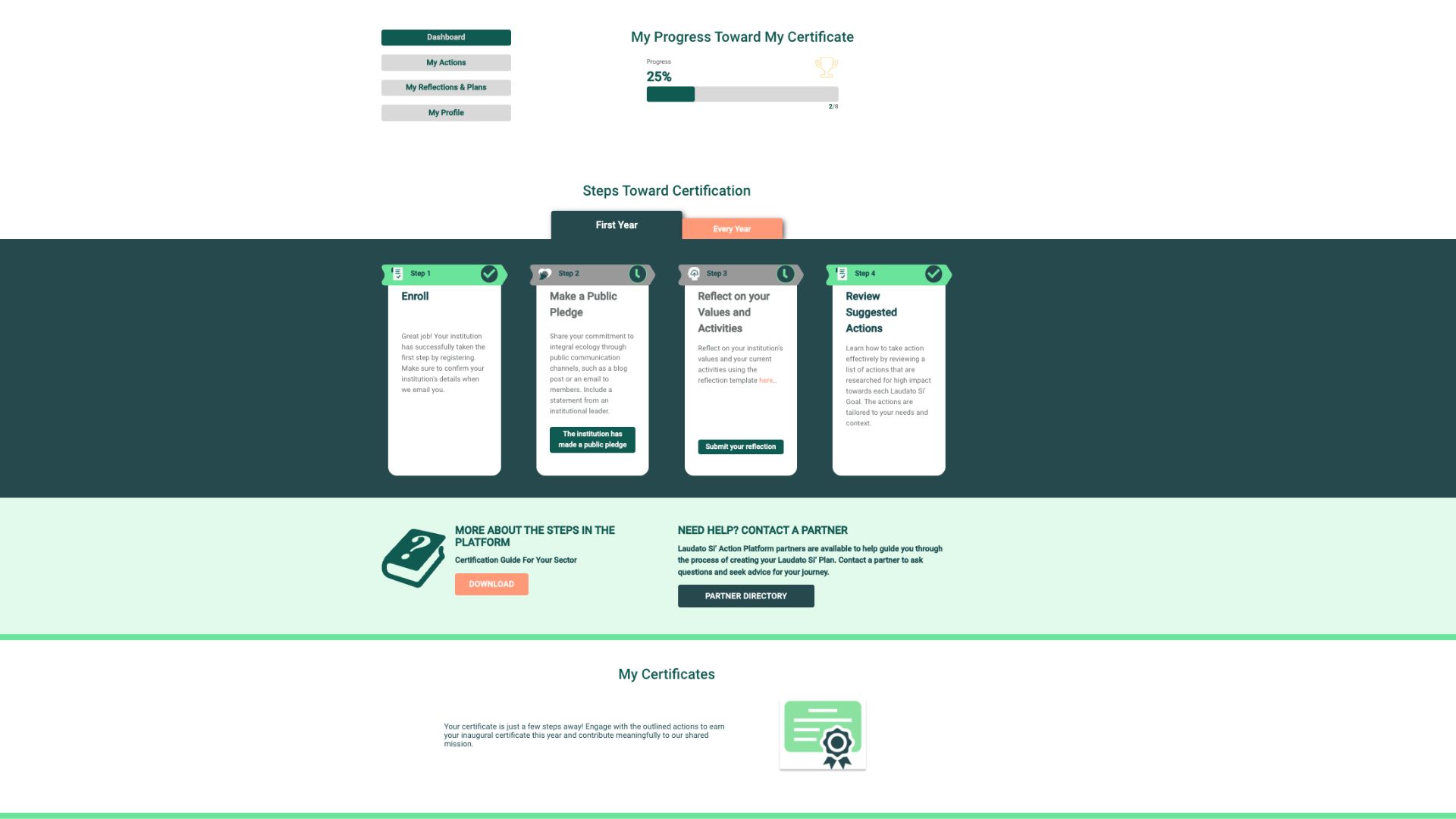 Nueva actualización del sitio web y programa de certificación